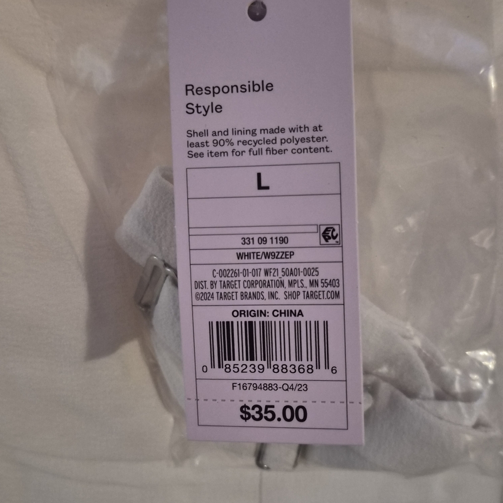 White Bra with Adjustable Straps